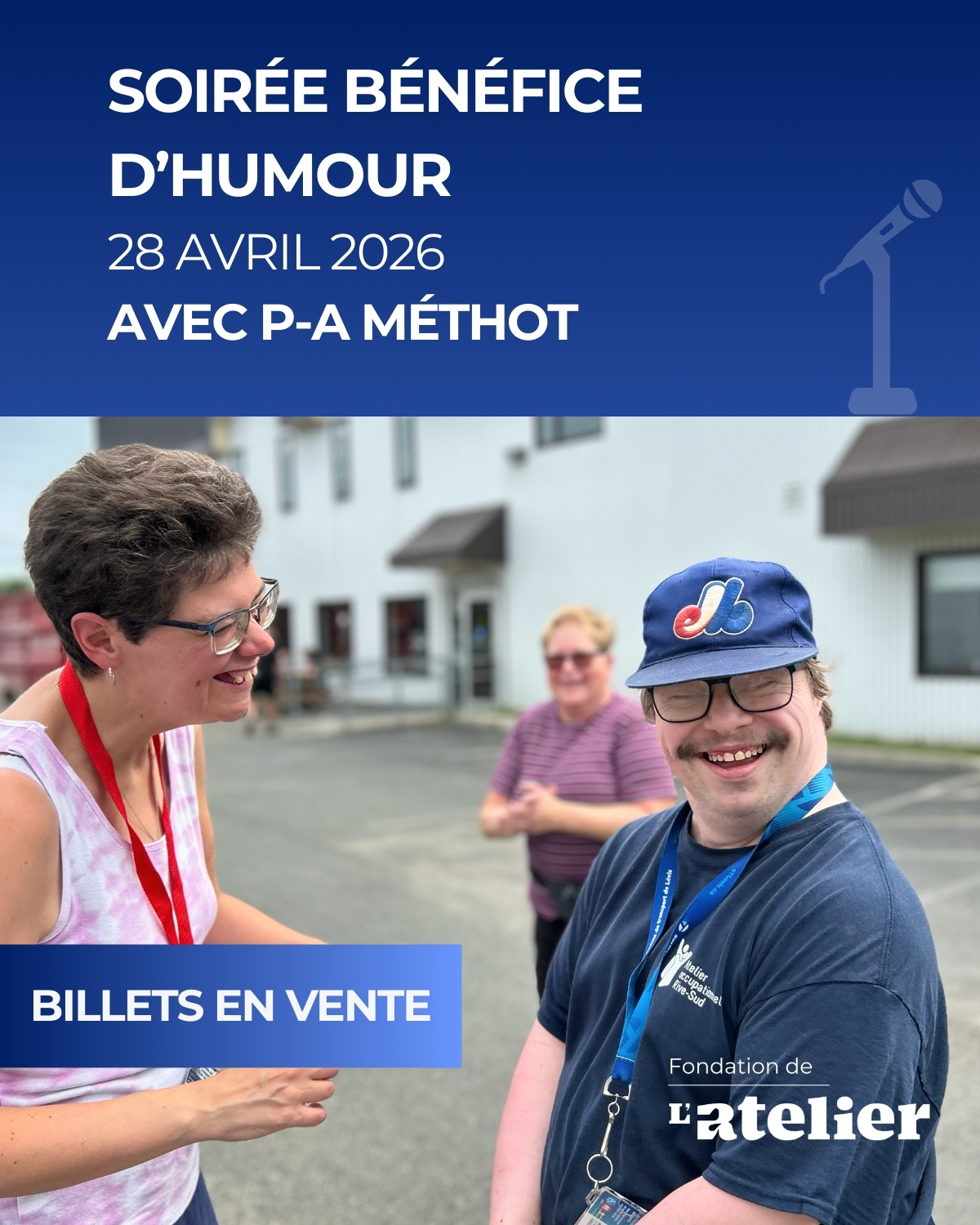 Soirée bénéfice d’humour : P-A Méthot en spectacle au profit de la Fondation de l’Atelier