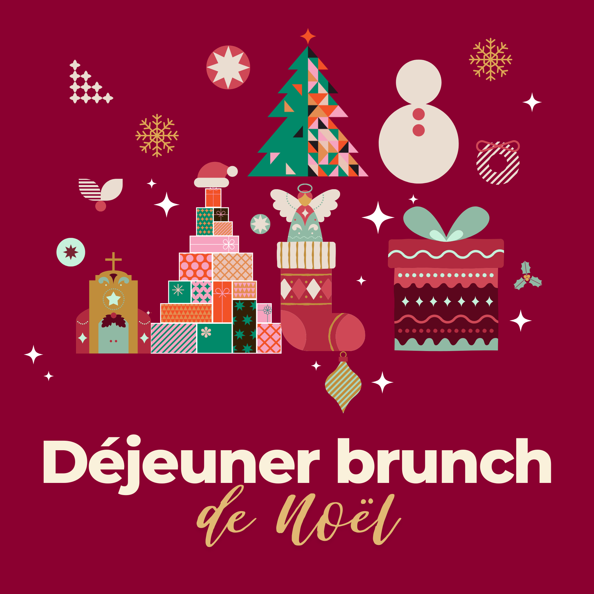 Notre déjeuner brunch de Noël est de retour le 6 décembre